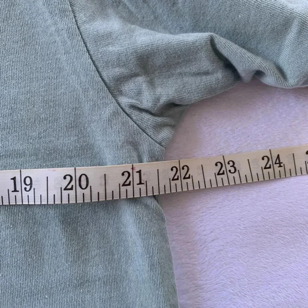 🩵Adult Billie Eilish Ringer Tee Graphic Print Teal Green Shirt Size Large NWT - Picture 9 of 9